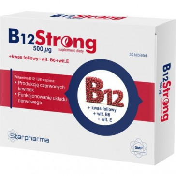 StarFarma B12 Strong 0,5 mg 30 tabletes