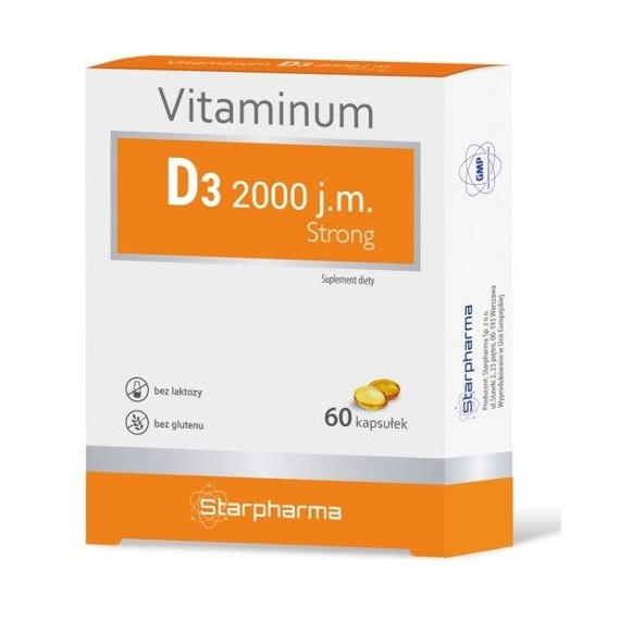 STARPHARMA D3-Vitamin 2000 un citi Strong N60