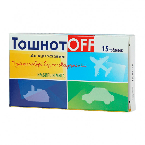TOŠNOT OFF GINGER AND PEPPERMINT TABLETS N15