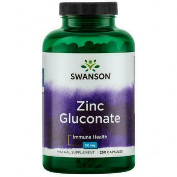 ZINC GLUCONATE CAPSULES N250 50MG SWANSON (Zinc Gluconate)