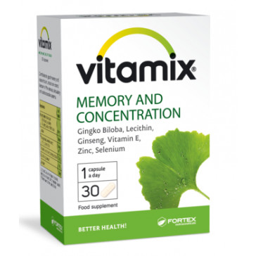 Vitamīni Vitamix atmiņai un smadzeņu darbībai N30 Forteks