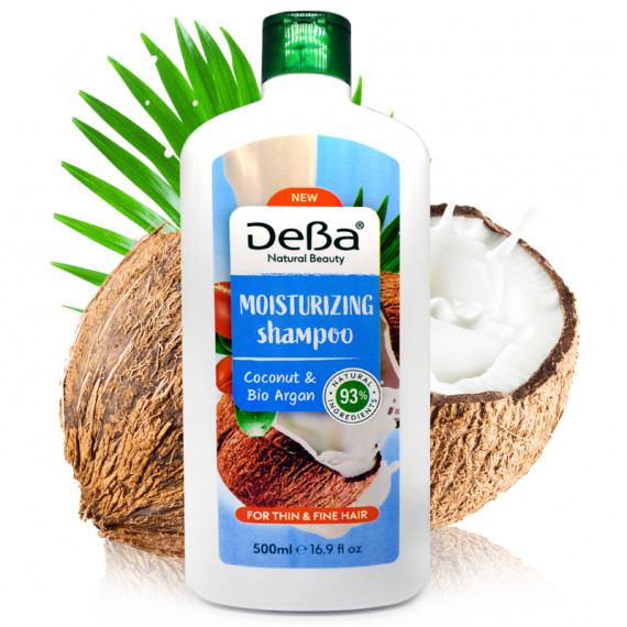 DEBA SHAMPOO WITH COCONUT MILK AND ARGAN OIL 500ML RUBELLA (coconut + argan)