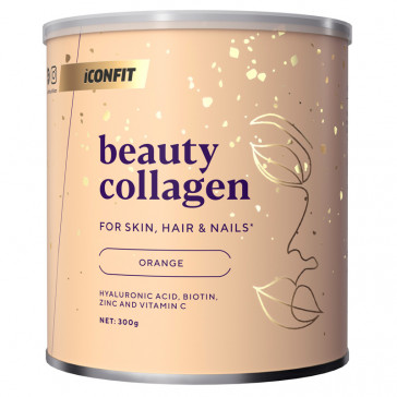 ICONFIT Beauty Collagen (biotīns, hialuronskābe, E vitamīns) - apelsīns