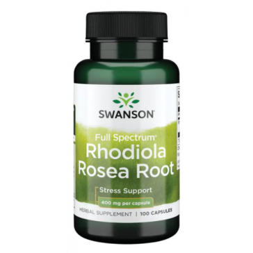 ROSE SCENTED GOLDEN ROOT CAPSULES N100 400MG - SWANSON (Rhodiola Rosea Root)