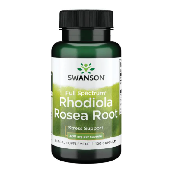 ROSE SCENTED GOLDEN ROOT CAPSULES N100 400MG - SWANSON (Rhodiola Rosea Root)