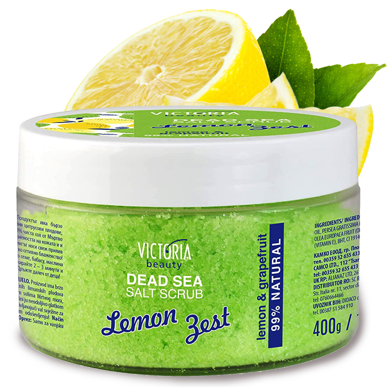 DEAD SEA SALT BODY SCRUB WITH LEMON AND GRAPEFRUIT 400 GR. buy 7,50 € with  delivery all over Europe at 