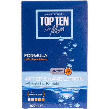 Lotion after shaving Top Ten Active for normal skin with D-panthenol 100 ml