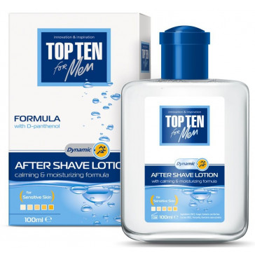 Lotion after shaving for sensitive skin "Top Ten for Men. Dynamic", 100 ml