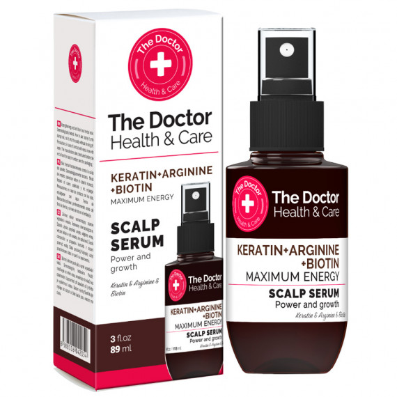 "The Doctor" Keratiini, arginiini ja biotiini Maximaalne energia juusteseerum, 89 ml