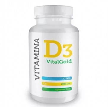 D3-VITAMIIN TABLETID 50µg (2000 j.m.) N120 VITALGOLD 