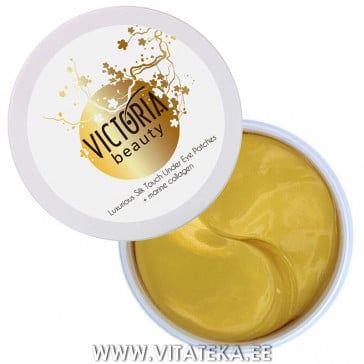 Victoria Beauty - Коллагеновые подушечки для глаз против темных кругов с 24-каратным золотом