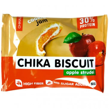 Бисквитное печенье Chikalab Chika Biscuit Бисквит яблочный штрудель 50 г