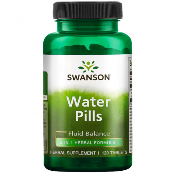 "SWANSON" TOIDULISAND VEETABLETID "WATER PILLS", № 120 "SWANSON" TOIDULISAND VEETABLETID "WATER PILLS", № 120
