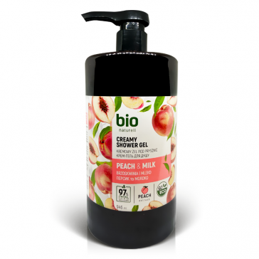 "Bio Naturell" Dušigeel kreem "Virsik ja piim", 946 ml