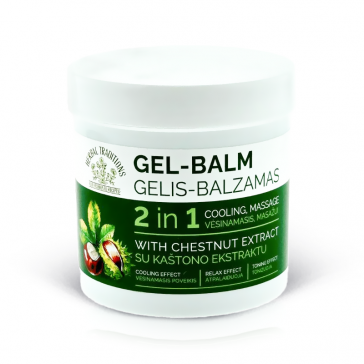 "HERBAL TRADITIONS" geel-palsam hobukastani ekstraktiga, 250 ml.