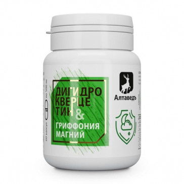 Toidukontsentraat Naturved №20 “Griffonia + Magnesium B6” dihüdrokvertsetiiniga, kapslid 60tk.