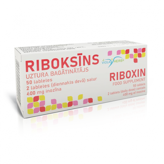 RIBOKSIIN, TOIDULISAND, TABLETID 50 TK. RIBOKSIIN, TOIDULISAND, TABLETID 50 TK.