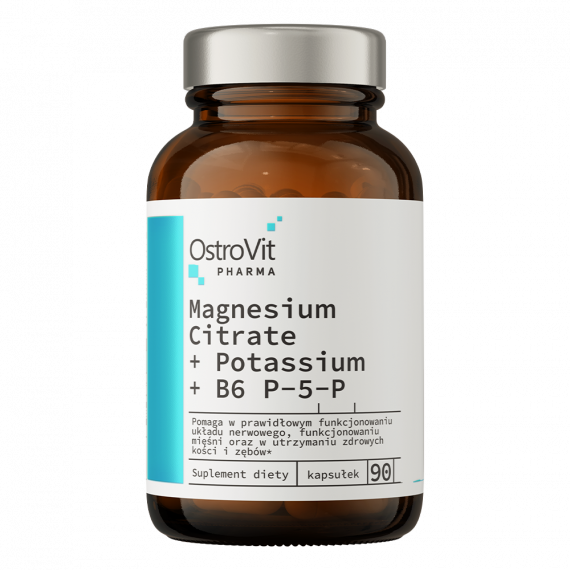 TOIDULISAND MAGNEESIUMTSITRAAT+KAALIUM+B6 P-5-P, KAPSLID 90 TK "OstroVit TOIDULISAND MAGNEESIUMTSITRAAT+KAALIUM+B6 P-5-P, KAPSLID 90 TK "OstroVit