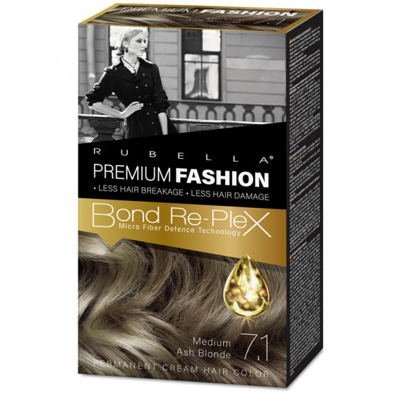 "PREMIUM FASHION COLOR" JUUKSEVÄRV "MEDIUM ASH BLONDE" 7.1 , 130 ml "PREMIUM FASHION COLOR" JUUKSEVÄRV "MEDIUM ASH BLONDE" 7.1 , 130 ml