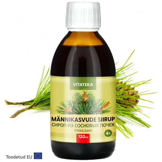 Männikasude Siirup 120 ml Vitateka 4+ (alcoholiga) Männikasude Siirup 120 ml Vitateka 4+ (alcoholiga)