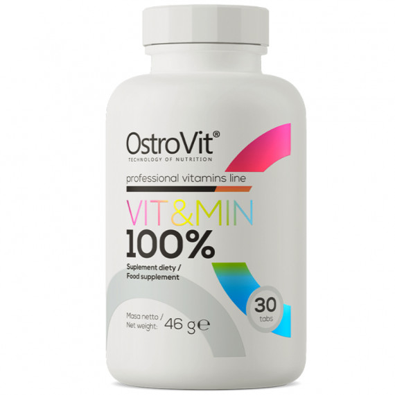 100% VIT&MIN "OstroVit", 30 tabletti 100% VIT&MIN "OstroVit", 30 tabletti