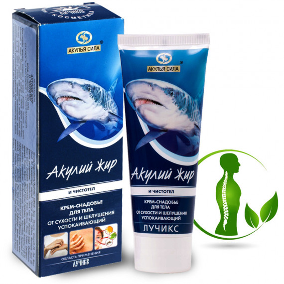 SOOTHING BODY CREAM AGAINST DRYNESS AND FLASHING WITH AKULJA SILA OIL AND HEMORPHOSIS 75ML - LUCHIKS