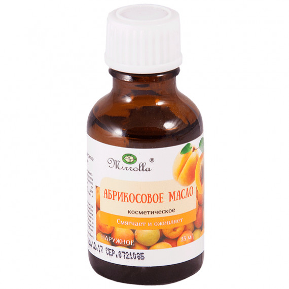 Kosmeettinen aprikoosiöljy 25 ml - MIRROLLA (aprikoosi)