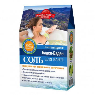 BADEN-BADEN ANTI-STRESS BATH SALT 500G - FITOCOSMETIK