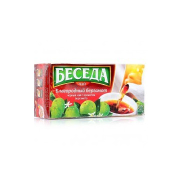 Beseda black baikhovid tea Bergamot 26p/1.5g