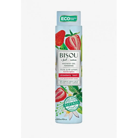 BISOU ANTISTRESS SHOWER GEL WITH STRAWBERRY 300ML - Gridem (Shower gel antistress strawberry)