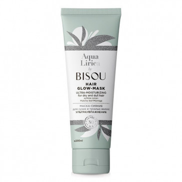 BISOU GLOSSY SUPER MOISTURIZING MASK FOR DRY AND DULL HAIR 200ML - Gridem (Hair glow-mask)
