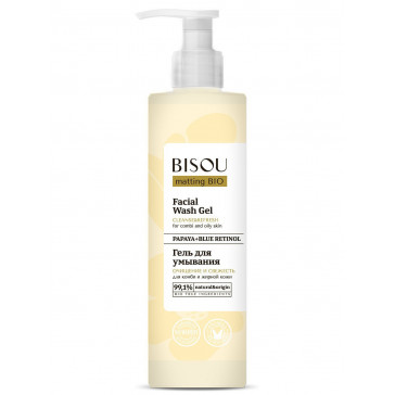 BISOU CLEANSING AND REFRESHING FACE WASH GEL FOR COMBINATION AND OILY SKIN 150ML - Gridem