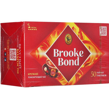 Brook Bond 50p musta T-paita