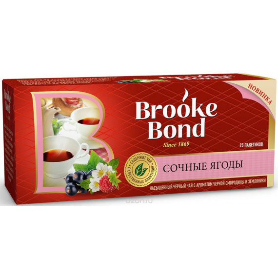 Arbata Brook Bond juodos sultingos uogos 25vnt/1,5g