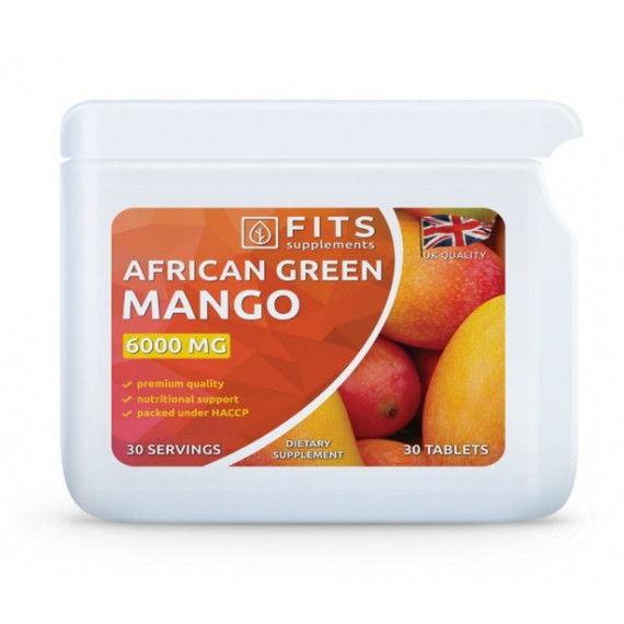 FITS Afrikos mango 6000mg dangteliai 30vnt