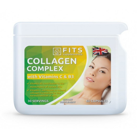 Комплекс FITS Collagen+ витамин C + витамин B3 3 в 1 60 шт.