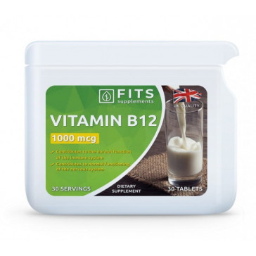 FITS Vitamīns B12 1000mh tabletes 30 gab