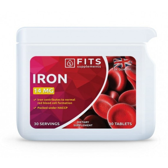 FITS Iron 14 mg tabletes 30 gab.
