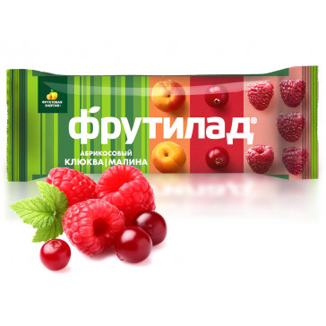 FRUTILAS RAW BAR WITH CRANBERRY AND RASPBERRY 30G ( клюква+малина) ( клюква-малина)