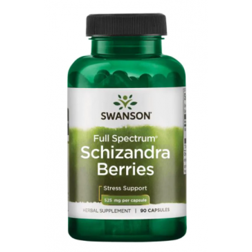 KINIŲ CITRINŲ UOGŲ KAPSULES N90 525 mg - SWANSON (schisandra uogos)