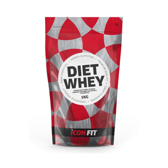 ICONFIT 100% Diet Whey Protein - Maasika 1 kg