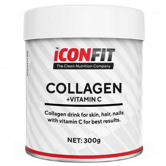 ICONFIT Kolagenas + Vitaminas C 300g Be kvapiųjų medžiagų