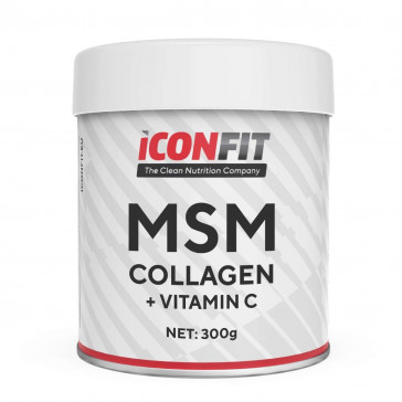 ICONFIT MSM kolagēns + vit. C 300g Dzērvenes