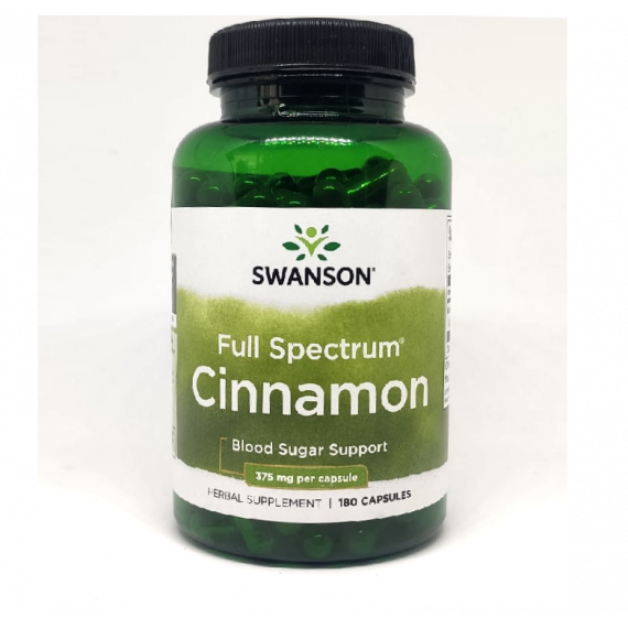 CINNAMON CAPSULES N180 375MG - SWANSON (Cinnamon)(корица)