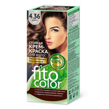 Cream color for hair 4.36 Moka - Fitocolor