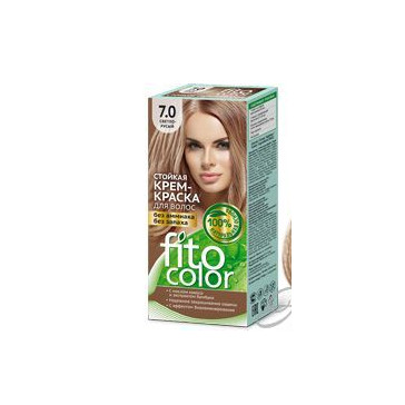 Cream color for hair 7.0 - FitoColor