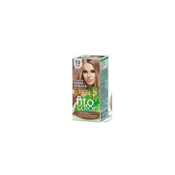 Cream color for hair 7.0 - FitoColor