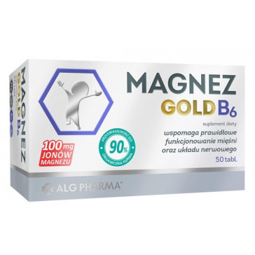 MAGNEZ GOLD B6 TABLETĖS 100 mg N50 - ALG PHARMA