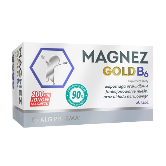 MAGNEZ GOLD B6 TABLETES 100 mg N50 - ALG PHARMA