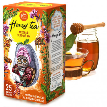 HONEY GREEN TEA 25*1.7G "BIO NATIONAL"